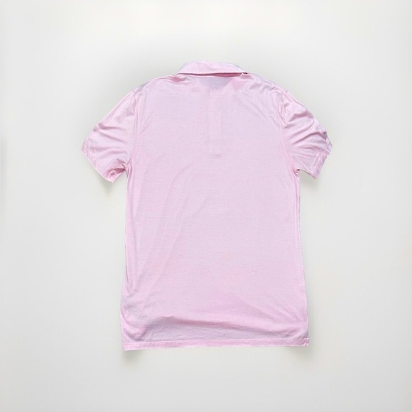 G/Fore Shirt Men's Large Pink Short Sleeve Golf Polo Logo Preppy (100% Cotton) - Picture 2 of 6